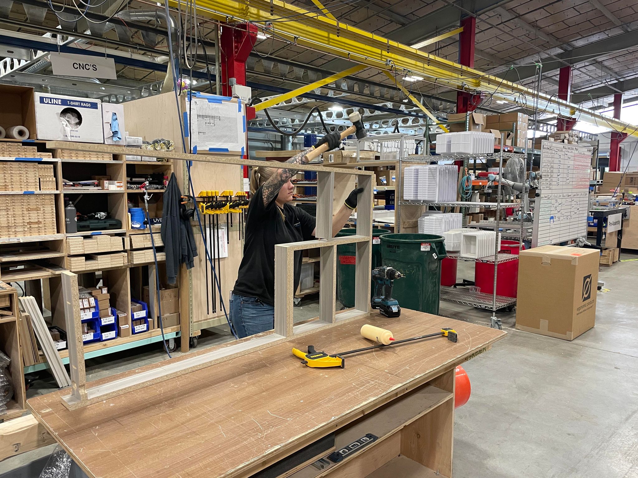 Ergonomic Products worker