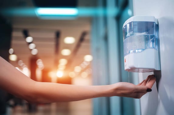 hand sanitizer wall dispenser