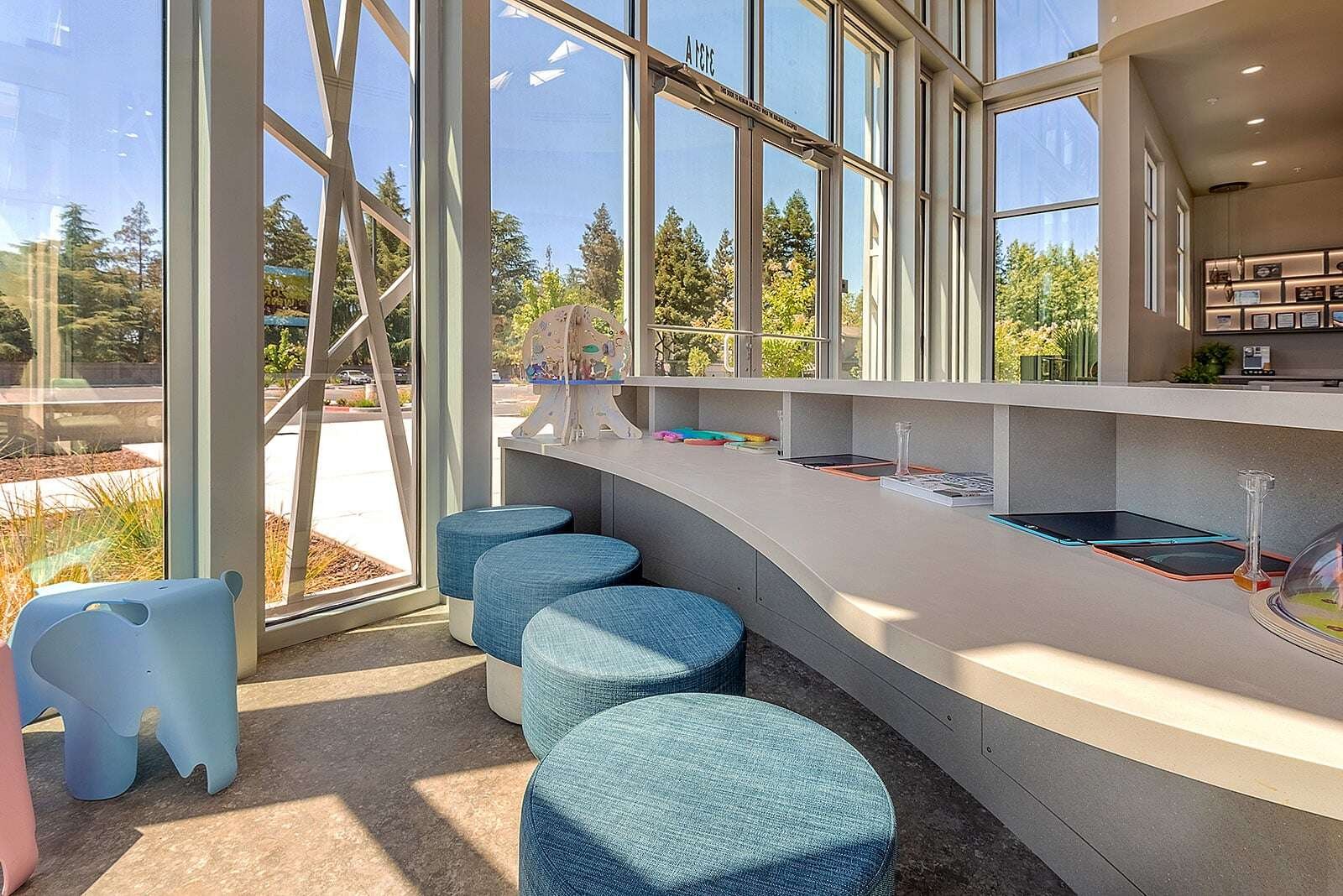 Pediatric dental patient waiting room 