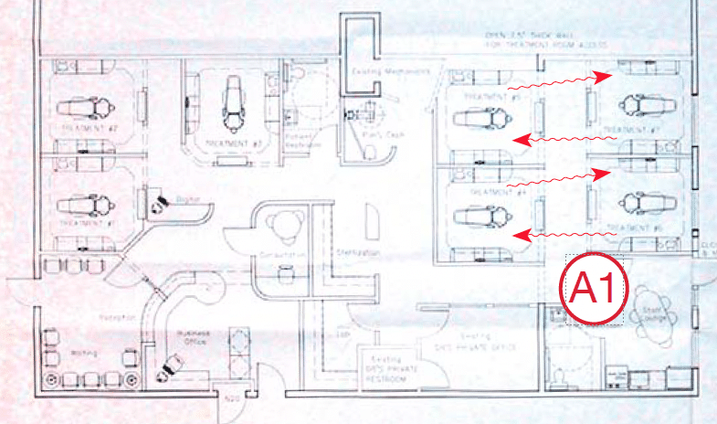 Floor plan that promotes significant issues with sound attenuation