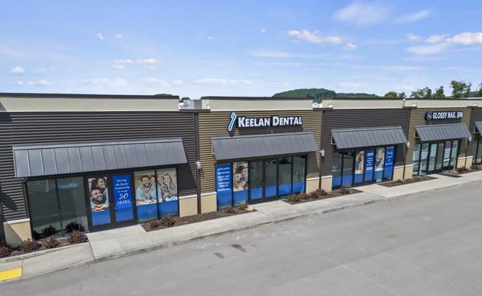 Dental office in an existing strip mall
