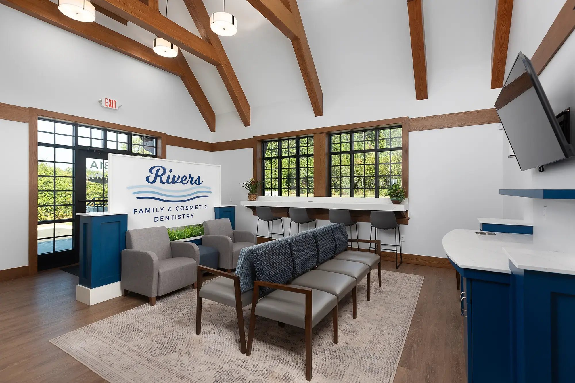 Rivers Family Dental and Cosmetic Dentistry waiting room