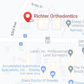 google map image of Richter Orthodontics's location