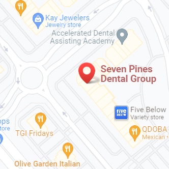 google map image of Seven Pines Dental Group location