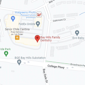 google map image of Bay Hills Family Dentistry 